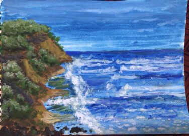 Cliff coastline