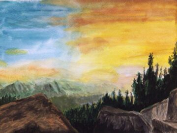 Serene view from the mountains