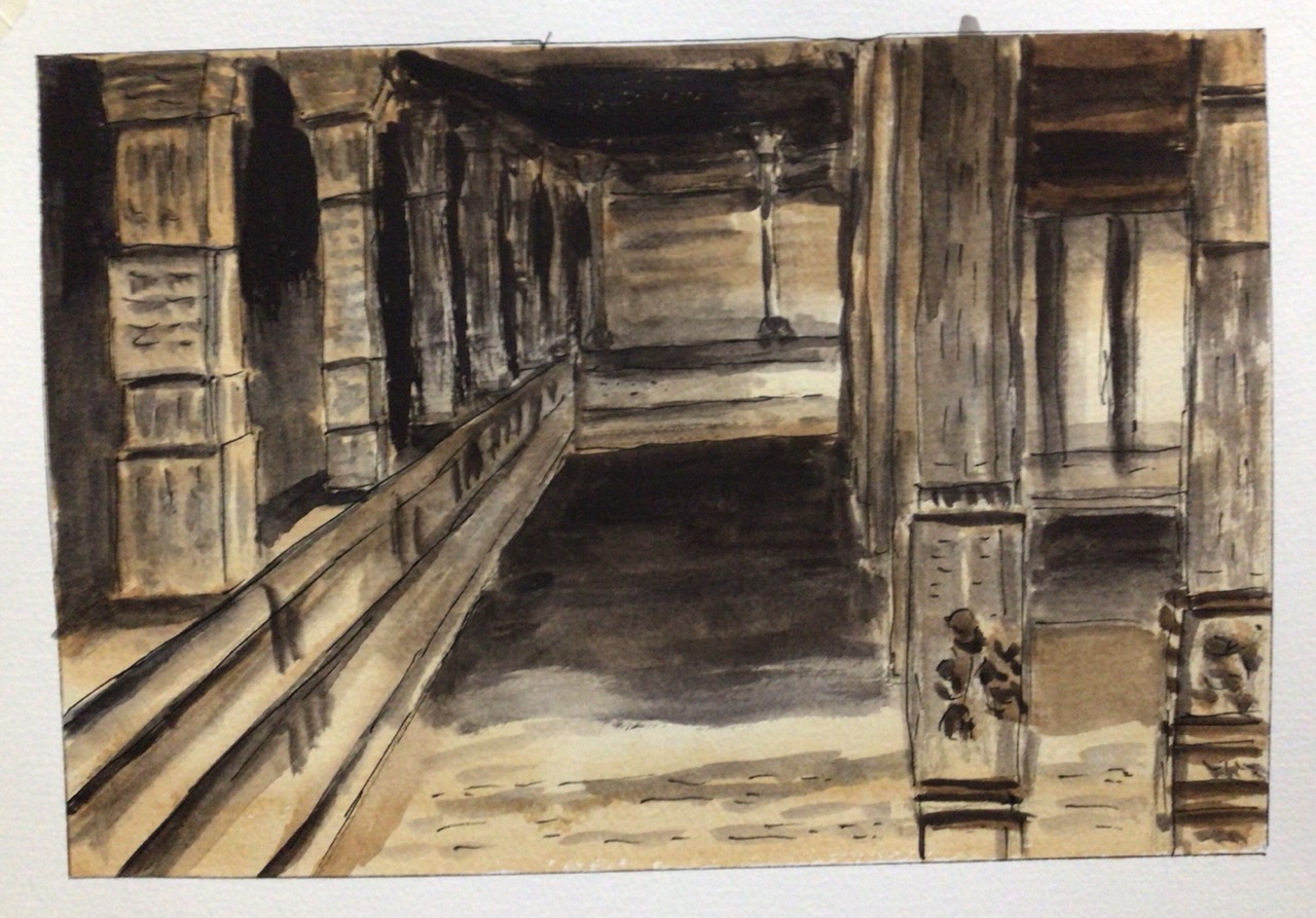 Temple corridor